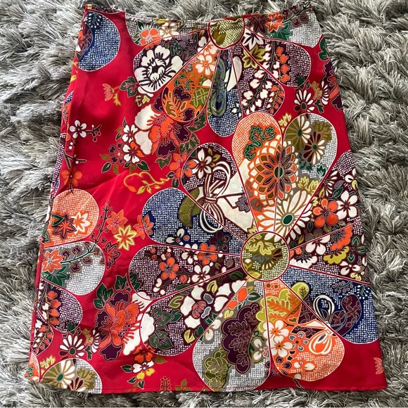 DEB Multicolored Paisley Print A-Line Skirt Juniors - Picture 2 of 2